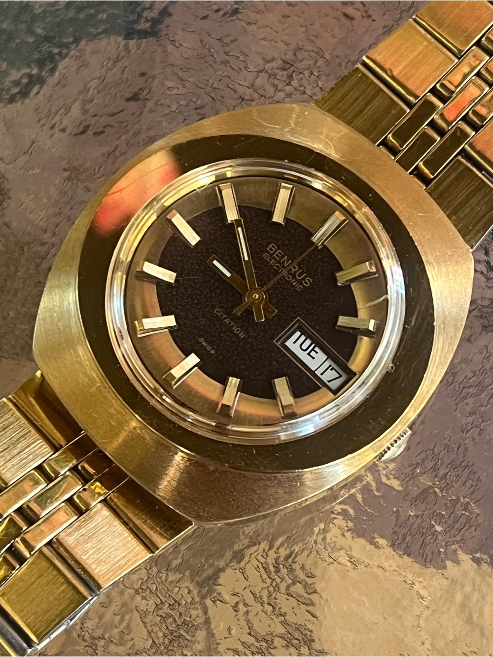 Vintage Benrus Electric Gents Wristwatch